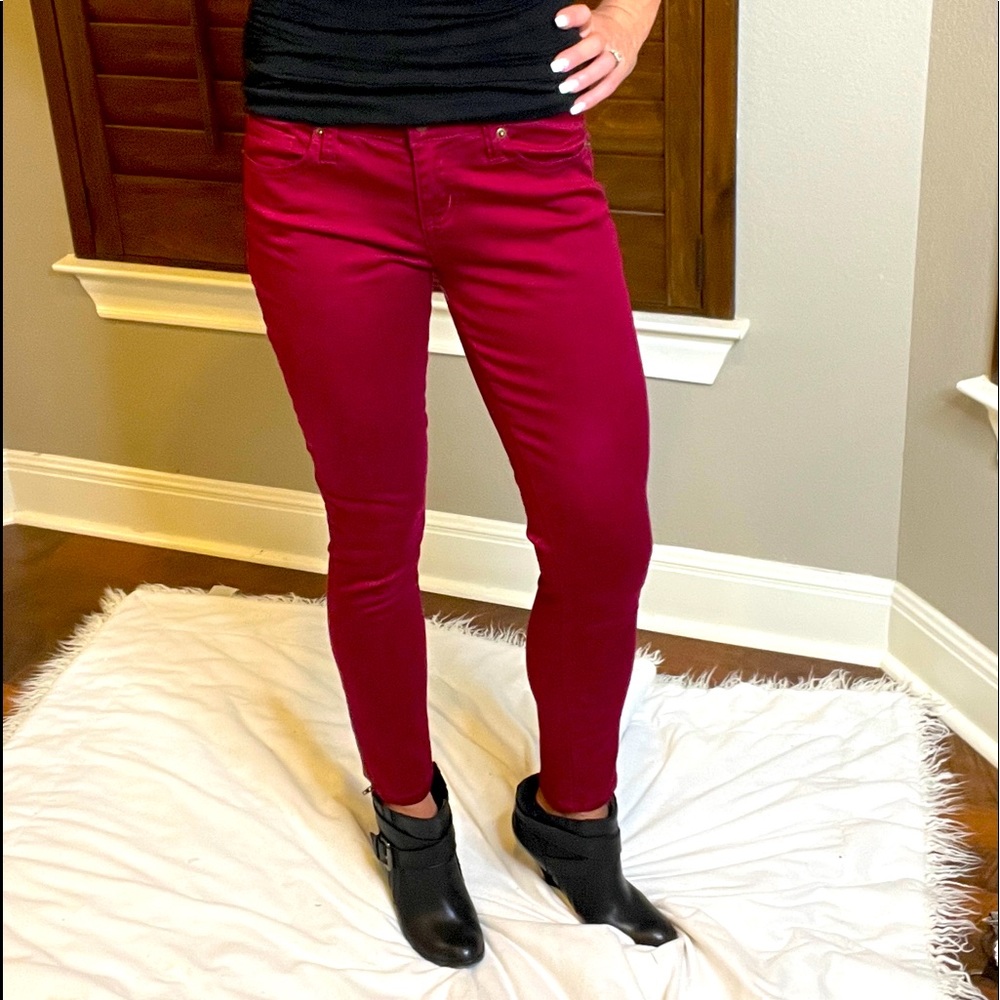 Red Sexy Jeans Zip leg 27